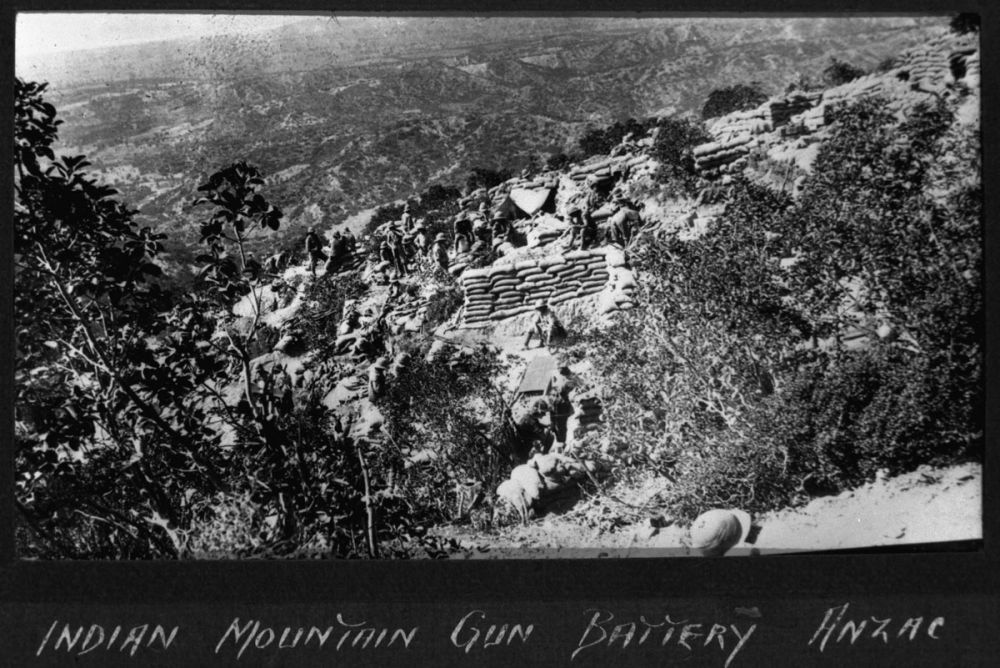 Looking towards Suvla Bay from The Apex in August 1915